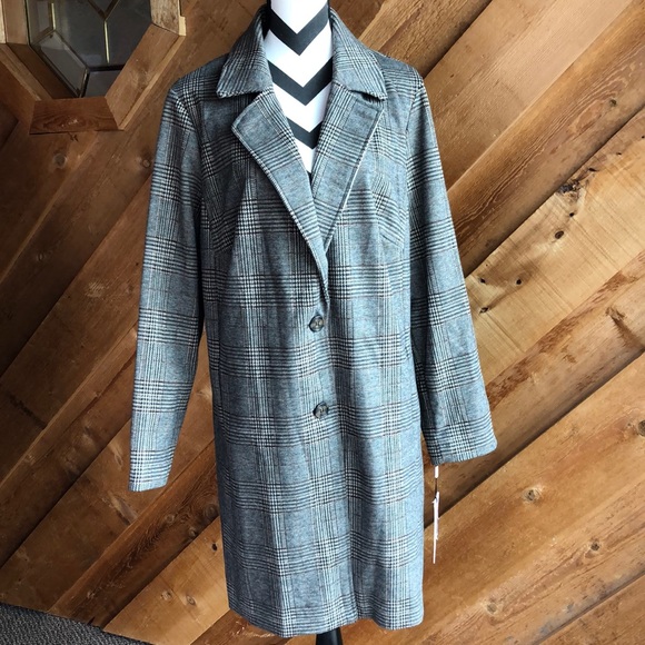 Avec Les Filles Jackets & Blazers - Anthropologie Avec Les Filles Plaid Button Jacket 2X